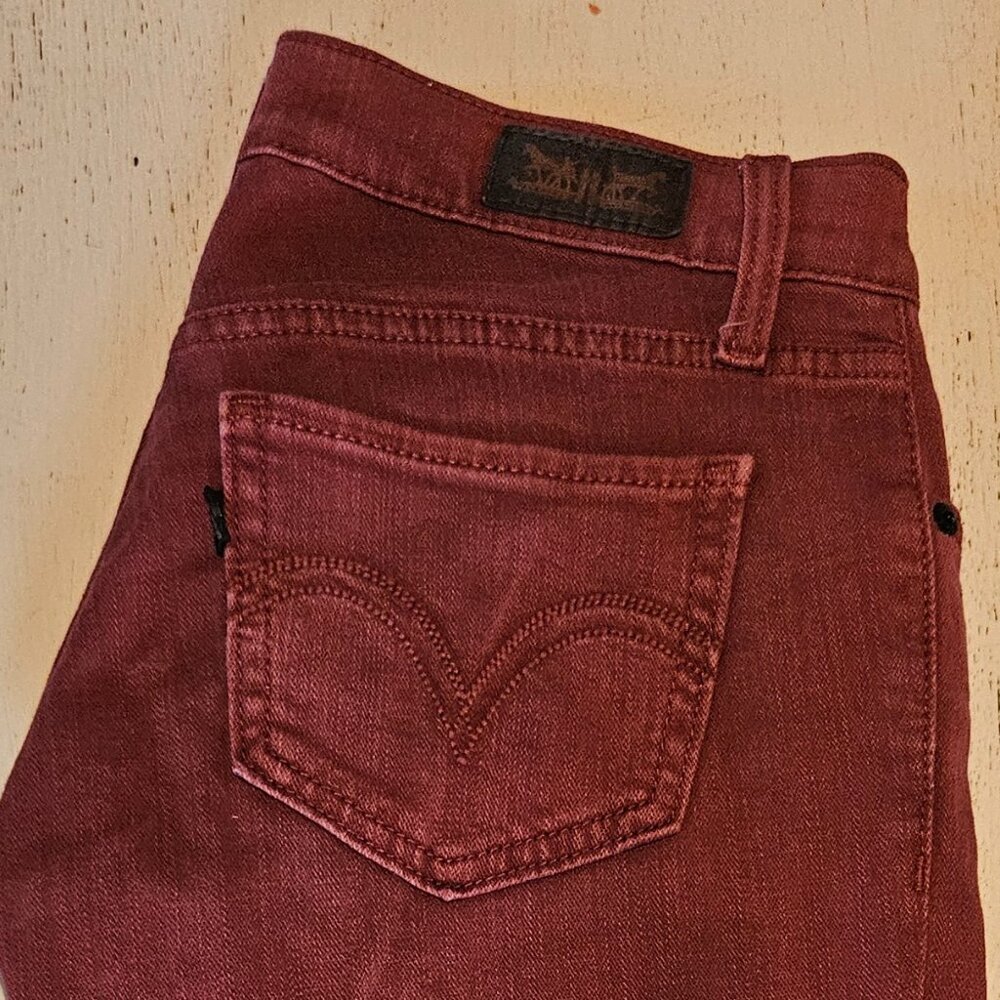 Levi's Burgundy Skinny Jeans Size 0